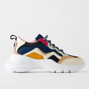 Zara Sneaker S37 Multicolored Combination